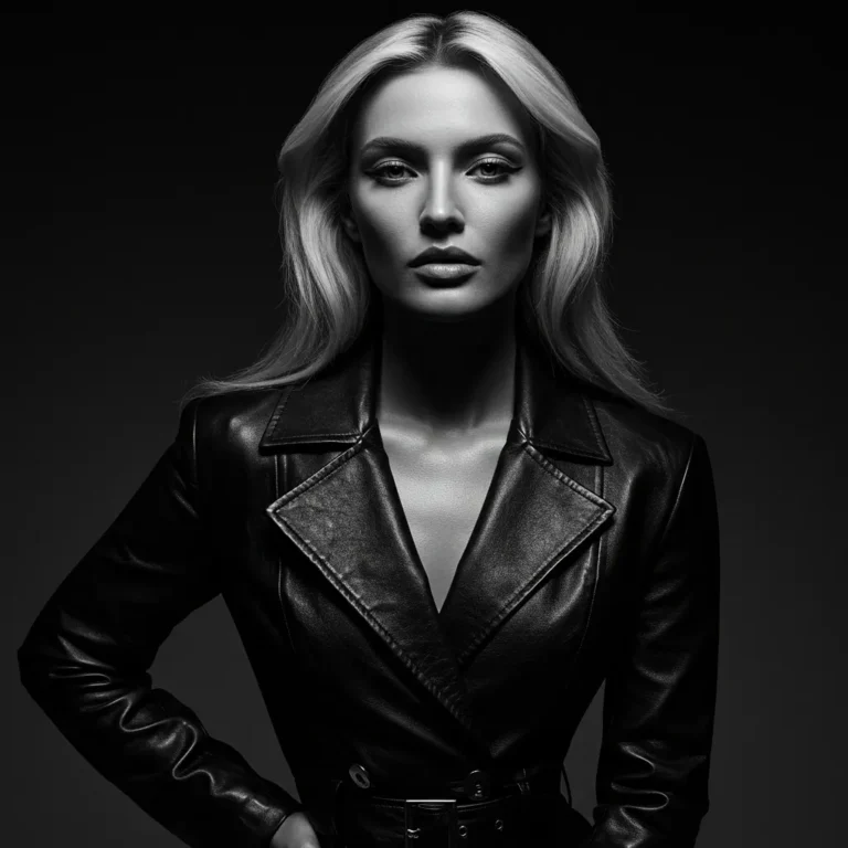 Editorial-Leather Jacket