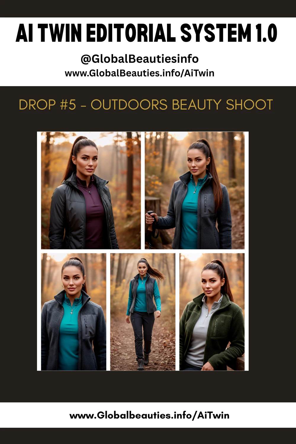 Outdoor beauty shoot with models